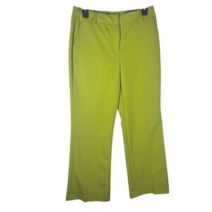 Worthington Golden Lime Trouser Pants Size 4P Petite, Wrinkle‎ Free NEW
